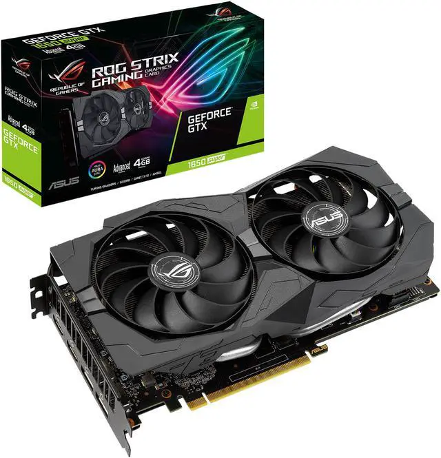 Alt view image 8 of 8 - ASUS ROG Strix GeForce GTX 1650 SUPER Advanced 4GB Edition GDDR6 HDMI 2.0 DP 1.4 Gaming Graphics Card (ROG-STRIX-GTX1650S-A4G-GAMING)