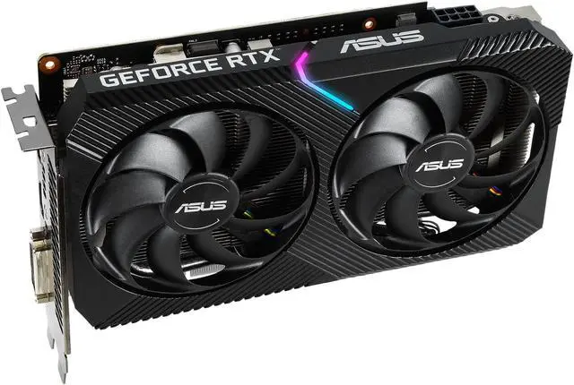 Alt view image 4 of 10 - ASUS Dual NVIDIA GeForce RTX 2070 MINI OC Edition Gaming Graphics Card, PCIe 3.0, 8GB GDDR6, HDMI, DisplayPort, DVI-D, for Intel NUC 9 Extreme Kit, Intel NUC 9 Pro Kit and Small Chassis (DUAL-RTX2070-O8G-MINI)