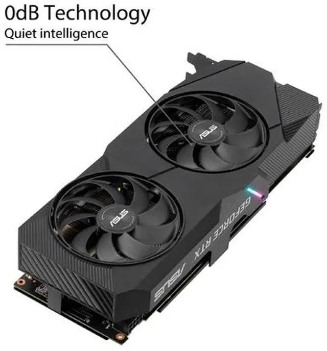 Alt view image 4 of 7 - ASUS Dual GeForce RTX 2070 SUPER 8GB GDDR6 PCI Express 3.0 x16 SLI Support Graphics Card DUAL-RTX2070S-A8G-EVO