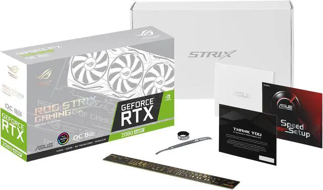 Alt view image 6 of 7 - ASUS ROG STRIX GeForce RTX 2080 SUPER 8GB GDDR6 PCI Express 3.0 SLI Support Graphics Card ROG-STRIX-RTX2080S-O8G-WHITE-GAMING