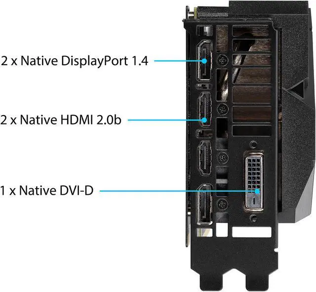 Alt view image 4 of 8 - ASUS DUAL GeForce RTX 2060 SUPER EVO V2 OC Edition Gaming Graphics Card (PCIe 3.0, 8GB GDDR6, HDMI, DisplayPort, DVI-D, Axial-Tech Fan, 0dB Technology, DirectCU II, Auto-Extreme) (DUAL-RTX2060S-O8G-EVO-V2)