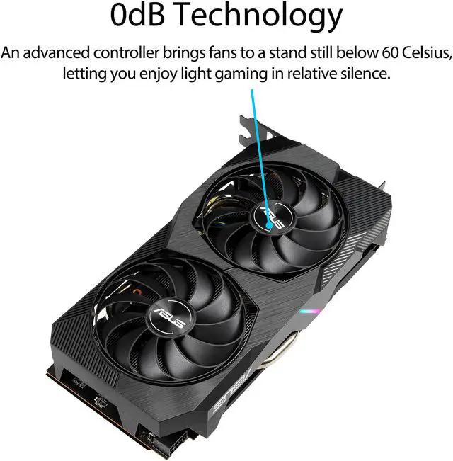 Alt view image 4 of 7 - ASUS Dual Radeon RX 5500 XT 4GB GDDR6 PCI Express 4.0 Graphics Card DUAL-RX5500XT-O4G-EVO