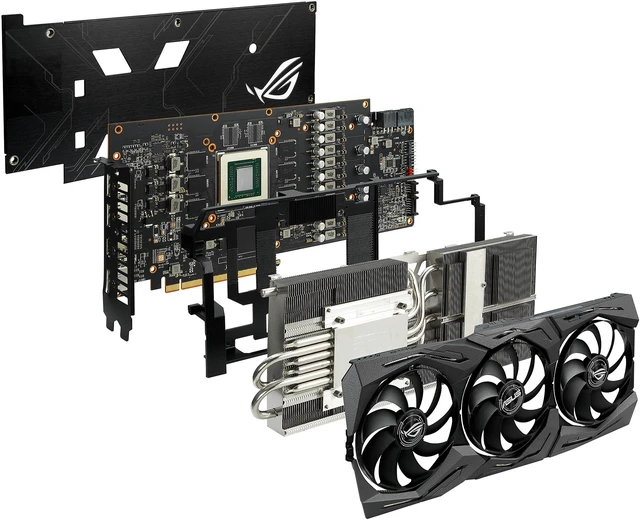 ASUS ROG STRIX Radeon RX 5600 XT Graphics Card ROG-STRIX-RX5600XT-O6G ...