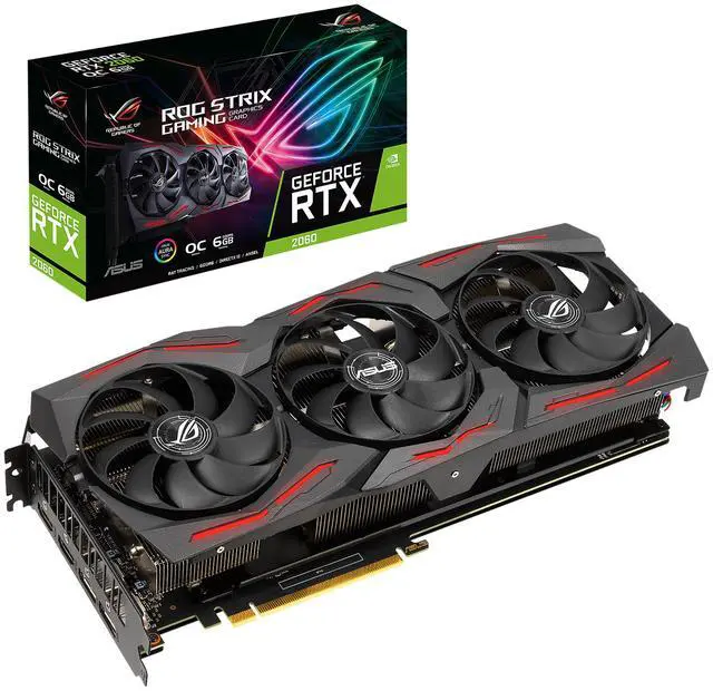 Alt view image 7 of 7 - ASUS ROG STRIX GeForce RTX 2060 6GB GDDR6 PCI Express 3.0 Graphics Card ROG-STRIX-RTX2060-O6G-EVO-GAMING