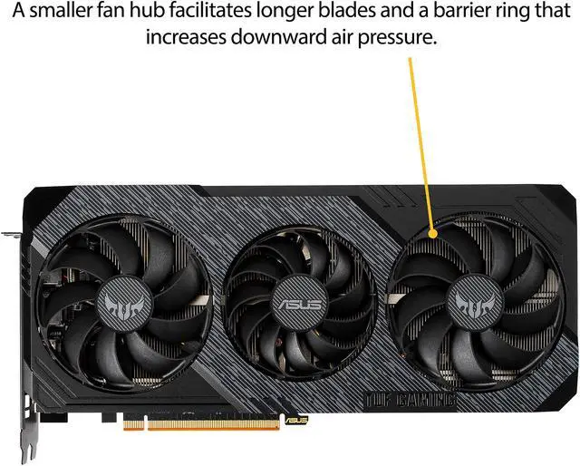 Alt view image 4 of 8 - ASUS TUF Gaming X3 Radeon RX 5700 XT 8GB GDDR6 PCI Express 4.0 Graphics Card TUF 3-RX5700XT-O8G-EVO-GAMING