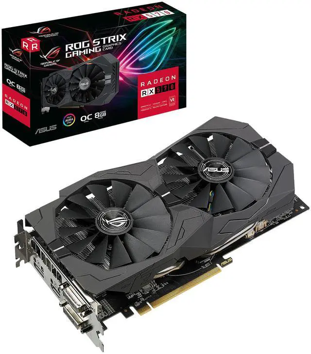 Alt view image 7 of 7 - ASUS ROG Strix Radeon RX 570 8GB GDDR5 PCI Express 3.0 Graphics Card ROG-STRIX-RX570-O8G-GAMING
