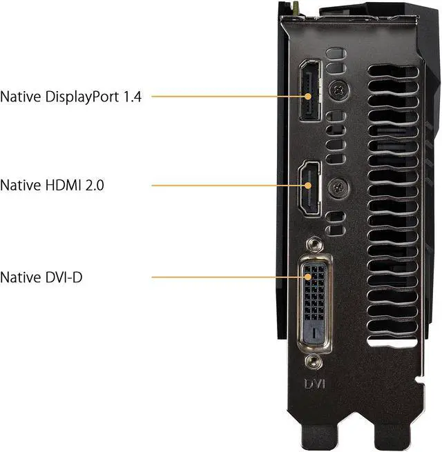 Alt view image 2 of 7 - ASUS TUF Gaming GeForce GTX 1650 4GB GDDR6 PCI Express 3.0 Graphics Card TUF-GTX1650-O4GD6-GAMING