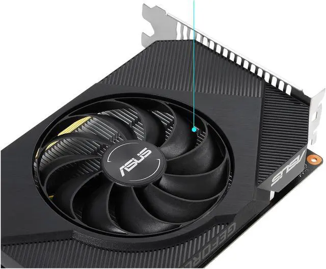 Alt view image 5 of 7 - ASUS Phoenix GeForce GTX 1650 4GB GDDR6 PCI Express 3.0 Graphics Card PH-GTX1650-O4GD6-P