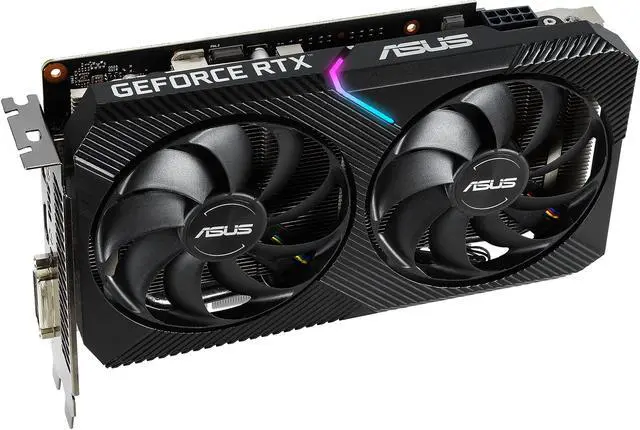 Alt view image 2 of 7 - ASUS Dual GeForce RTX 2060 6GB GDDR6 PCI Express 3.0 Graphics Card DUAL-RTX2060-O6G-MINI
