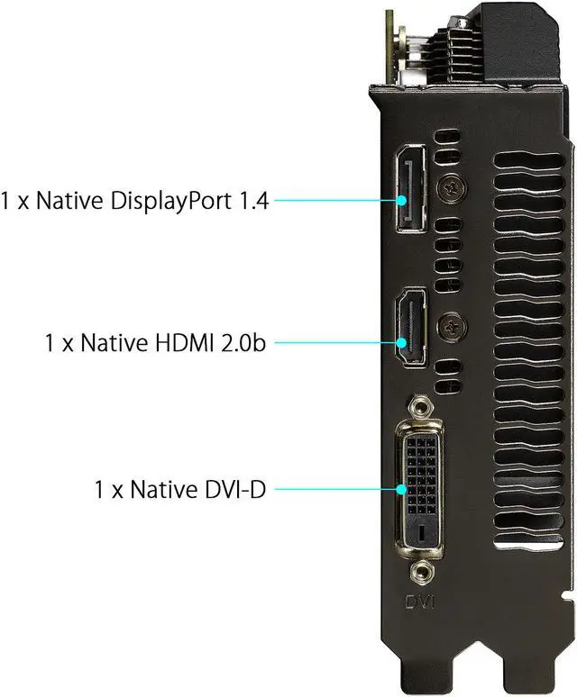 Alt view image 4 of 7 - ASUS Dual GeForce RTX 2060 6GB GDDR6 PCI Express 3.0 Graphics Card DUAL-RTX2060-O6G-MINI