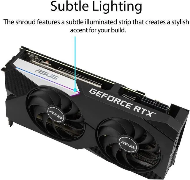 Alt view image 4 of 7 - ASUS Dual GeForce RTX 3070 8GB GDDR6 PCI Express 4.0 Graphics Card DUAL-RTX3070-O8G