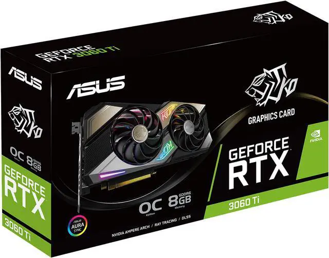 Alt view image 15 of 15 - ASUS KO GeForce RTX 3060 Ti 8GB GDDR6 PCI Express 4.0 Graphics Card KO-RTX3060TI-O8G-GAMING