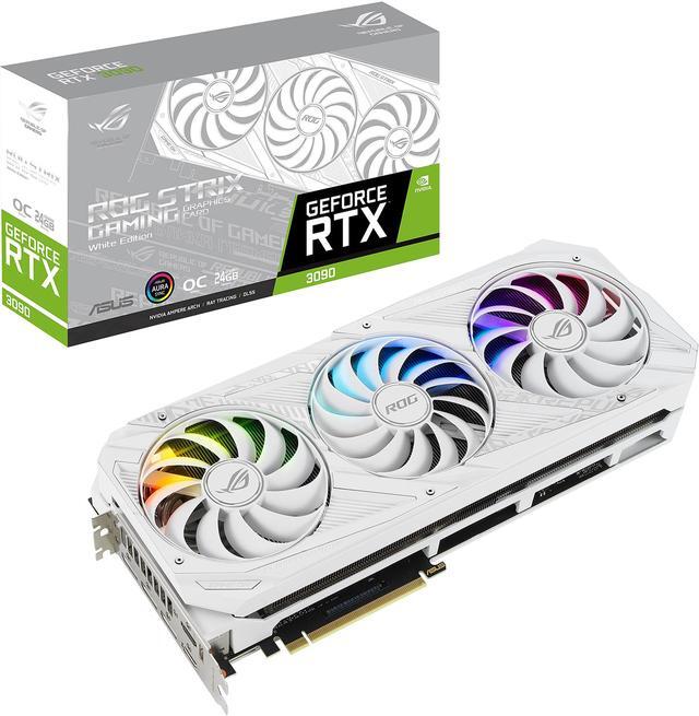 Alt view image 18 of 18 - ASUS ROG Strix GeForce RTX 3090 24GB GDDR6X PCI Express 4.0 SLI Support Graphics Card ROG-STRIX-RTX3090-O24G-WHITE