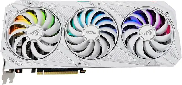 Alt view image 3 of 20 - ASUS ROG Strix GeForce RTX 3080 10GB GDDR6X PCI Express 4.0 Graphics Card ROG-STRIX-RTX3080-O10G-WHITE