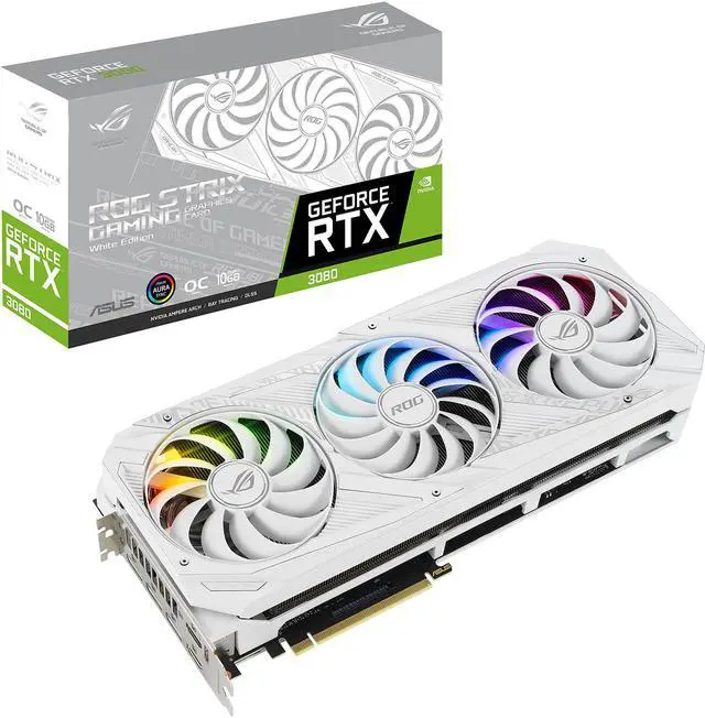 Alt view image 19 of 20 - ASUS ROG Strix GeForce RTX 3080 10GB GDDR6X PCI Express 4.0 Graphics Card ROG-STRIX-RTX3080-O10G-WHITE