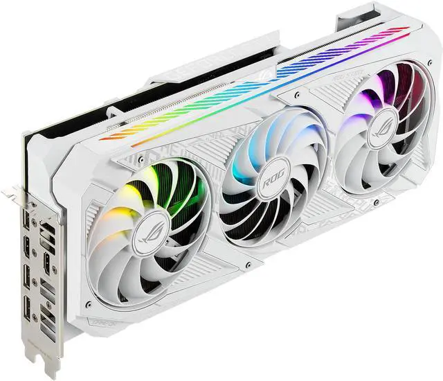 Alt view image 8 of 15 - ASUS ROG Strix GeForce RTX 3070 8GB GDDR6 PCI Express 4.0 Graphics Card ROG-STRIX-RTX3070-O8G-WHITE