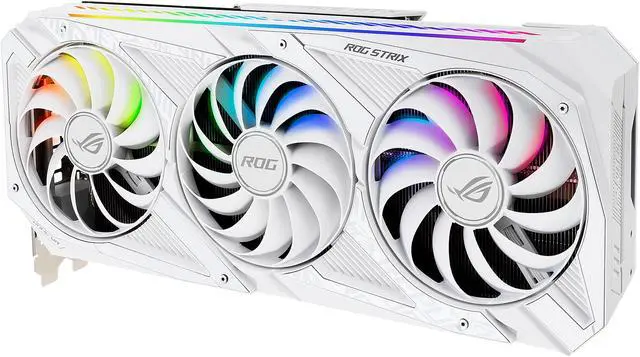 Alt view image 4 of 15 - ASUS ROG Strix GeForce RTX 3070 8GB GDDR6 PCI Express 4.0 Graphics Card ROG-STRIX-RTX3070-O8G-WHITE