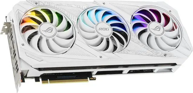 Alt view image 10 of 15 - ASUS ROG Strix GeForce RTX 3070 8GB GDDR6 PCI Express 4.0 Graphics Card ROG-STRIX-RTX3070-O8G-WHITE