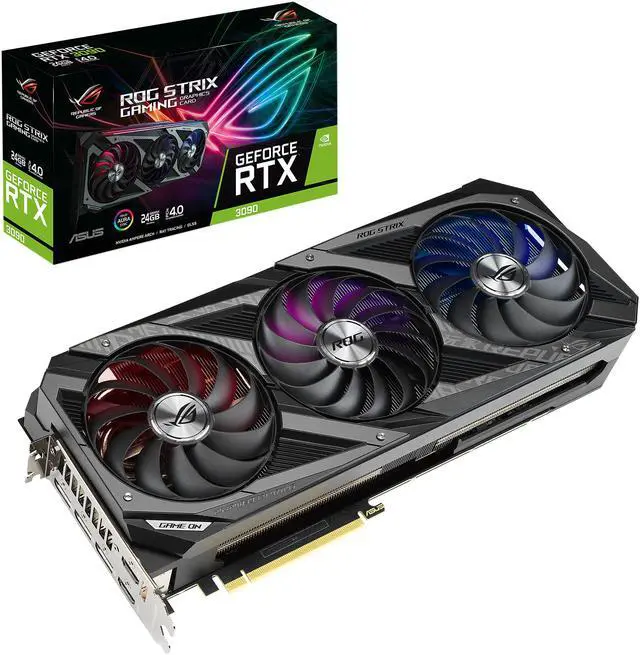 Alt view image 6 of 6 - ASUS ROG Strix GeForce RTX 3090 24GB GDDR6X PCI Express 4.0 SLI Support Graphics Card ROG-STRIX-RTX3090-24G-GAMING