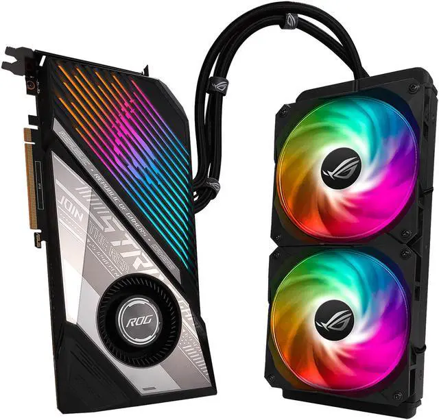 Alt view image 10 of 16 - ASUS ROG Strix Radeon RX 6900 XT 16GB GDDR6 PCI Express 4.0 CrossFireX Support Graphics Card ROG-STRIX-LC-RX6900XT-O16G-GAMING