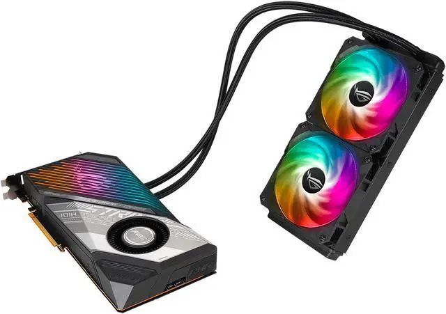 Alt view image 6 of 16 - ASUS ROG Strix Radeon RX 6900 XT 16GB GDDR6 PCI Express 4.0 CrossFireX Support Graphics Card ROG-STRIX-LC-RX6900XT-O16G-GAMING