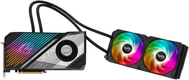 Alt view image 3 of 16 - ASUS ROG Strix Radeon RX 6900 XT 16GB GDDR6 PCI Express 4.0 CrossFireX Support Graphics Card ROG-STRIX-LC-RX6900XT-O16G-GAMING