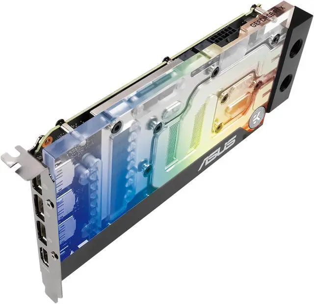 Alt view image 11 of 20 - ASUS EKWB GeForce RTX 3070 8GB GDDR6 Video Card (PCIe 4.0, 8GB GDDR6 Memory, HDMI 2.1, DisplayPort 1.4a, Protective Backplate, Stainless Steel Bracket, Single-slot Design, and EK Water Block)