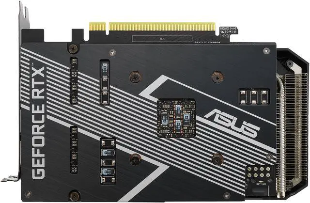 Alt view image 8 of 10 - ASUS DUAL GeForce RTX 3060 OC Edition Gaming Graphics Card (PCIe 4.0, 12GB GDDR6 Memory, HDMI 2.1, DisplayPort 1.4a, 2-slot Design, Axial-tech Fan Design, 0dB Technology), DUAL-RTX3060-O12G