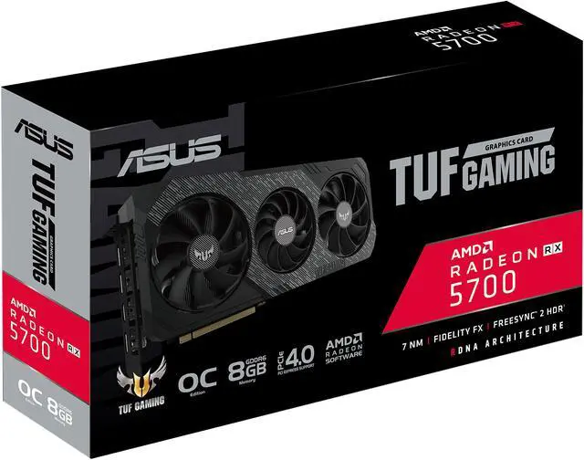 Alt view image 8 of 8 - ASUS TUF Gaming X3 Radeon RX 5700 8GB GDDR6 PCI Express 4.0 Graphics Card TUF 3-RX5700-O8G-EVO-GAMING