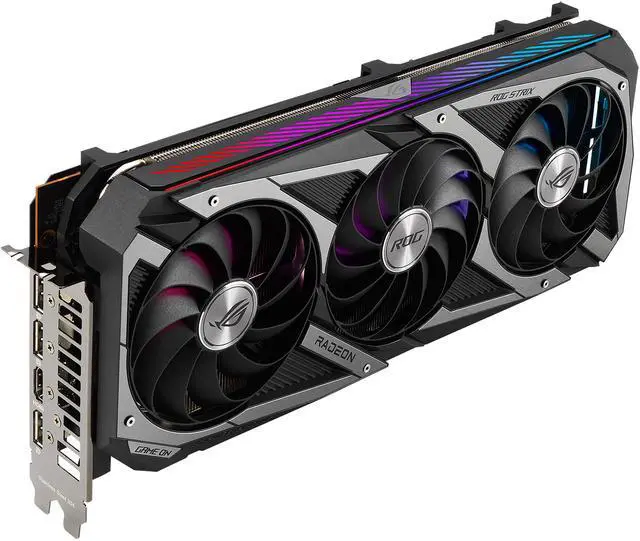 Alt view image 5 of 15 - ASUS ROG STRIX Radeon RX 6700 XT OC Edition Gaming Graphics Card (AMD RDNA 2, PCIe 4.0, 12GB GDDR6, HDMI 2.1, DisplayPort 1.4a, Axial-tech Fan Design, 2.9-slot, Super Alloy Power II, GPU Tweak II) - ROG-STRIX-RX6700XT-O12G-GAMING