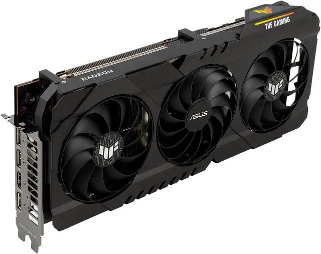 Alt view image 5 of 15 - ASUS TUF Gaming Radeon RX 6700 XT OC Edition Graphics Card (AMD RDNA 2, PCIe 4.0, 12GB GDDR6, HDMI 2.1, DisplayPort 1.4a, Dual Ball Fan Bearings, All-aluminum Shroud, Reinforced Frame, GPU Tweak II) - TUF-RX6700XT-O12G-GAMING