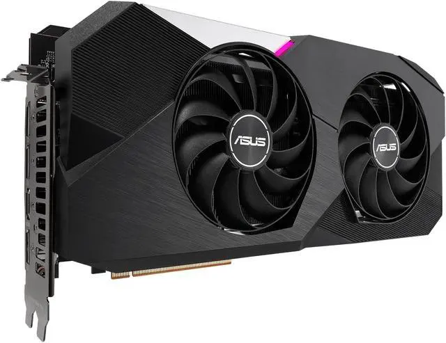 Alt view image 6 of 12 - ASUS DUAL Radeon RX 6700 XT Standard Edition 12GB GDDR6 Gaming Graphics Card (AMD RDNA 2, PCIe 4.0, 12GB GDDR6 Memory, HDMI 2.1, DisplayPort 1.4a, Axial-tech Fan Design, 0dB Technology) - DUAL-RX6700XT-12G