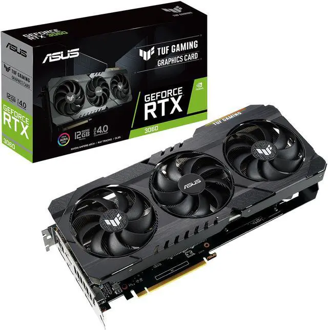 Alt view image 15 of 16 - ASUS TUF Gaming NVIDIA GeForce RTX 3060 Graphics Card TUF-RTX3060-12G-GAMING (PCIe 4.0, 12GB GDDR6, HDMI 2.1, DisplayPort 1.4a, Dual Ball Fan Bearings, Military-grade Certification, GPU Tweak II)