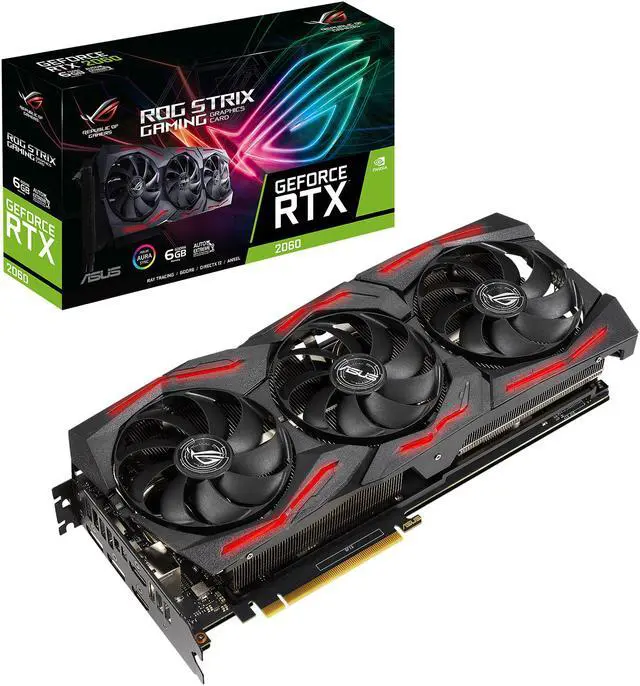 Alt view image 8 of 8 - ASUS ROG STRIX GeForce RTX 2060 6GB GDDR6 PCI Express 3.0 Graphics Card ROG-STRIX-RTX2060-O6G-EVO-V2-GAMING
