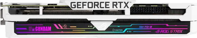 Alt view image 15 of 18 - ASUS ROG STRIX NVIDIA GeForce RTX 3080 GUNDAM EDITION Graphics Card (Limited Edition, PCIe 4.0, 10GB GDDR6X, HDMI 2.1, DisplayPort 1.4a, Axial-tech Fan Design, 2.9-slot, Super Alloy Power II)
