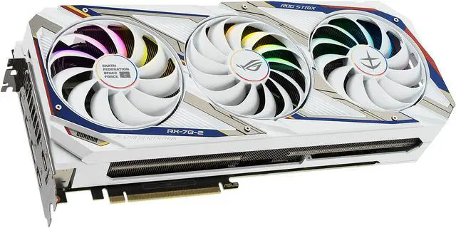 Alt view image 8 of 18 - ASUS ROG STRIX NVIDIA GeForce RTX 3080 GUNDAM EDITION Graphics Card (Limited Edition, PCIe 4.0, 10GB GDDR6X, HDMI 2.1, DisplayPort 1.4a, Axial-tech Fan Design, 2.9-slot, Super Alloy Power II)