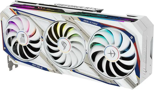 Alt view image 9 of 18 - ASUS ROG STRIX NVIDIA GeForce RTX 3080 GUNDAM EDITION Graphics Card (Limited Edition, PCIe 4.0, 10GB GDDR6X, HDMI 2.1, DisplayPort 1.4a, Axial-tech Fan Design, 2.9-slot, Super Alloy Power II)