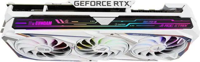 Alt view image 14 of 18 - ASUS ROG STRIX NVIDIA GeForce RTX 3080 GUNDAM EDITION Graphics Card (Limited Edition, PCIe 4.0, 10GB GDDR6X, HDMI 2.1, DisplayPort 1.4a, Axial-tech Fan Design, 2.9-slot, Super Alloy Power II)