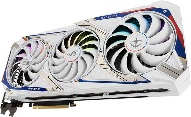 Alt view image 12 of 18 - ASUS ROG STRIX NVIDIA GeForce RTX 3080 GUNDAM EDITION Graphics Card (Limited Edition, PCIe 4.0, 10GB GDDR6X, HDMI 2.1, DisplayPort 1.4a, Axial-tech Fan Design, 2.9-slot, Super Alloy Power II)