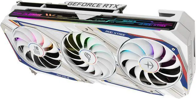 Alt view image 13 of 18 - ASUS ROG STRIX NVIDIA GeForce RTX 3080 GUNDAM EDITION Graphics Card (Limited Edition, PCIe 4.0, 10GB GDDR6X, HDMI 2.1, DisplayPort 1.4a, Axial-tech Fan Design, 2.9-slot, Super Alloy Power II)