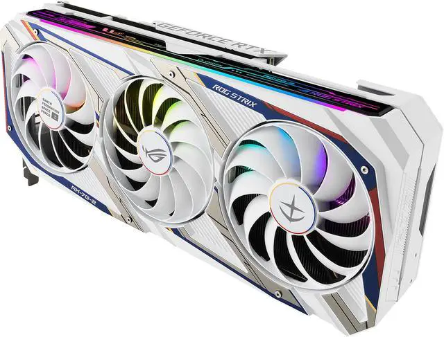 Alt view image 10 of 18 - ASUS ROG STRIX NVIDIA GeForce RTX 3080 GUNDAM EDITION Graphics Card (Limited Edition, PCIe 4.0, 10GB GDDR6X, HDMI 2.1, DisplayPort 1.4a, Axial-tech Fan Design, 2.9-slot, Super Alloy Power II)