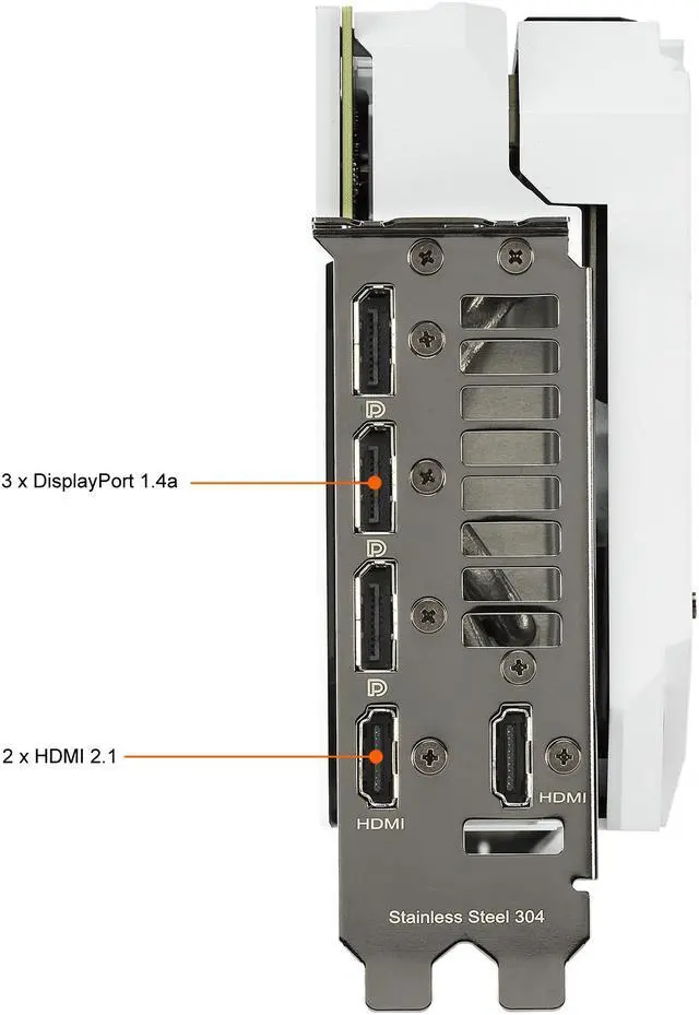 Alt view image 7 of 18 - ASUS ROG STRIX NVIDIA GeForce RTX 3080 GUNDAM EDITION Graphics Card (Limited Edition, PCIe 4.0, 10GB GDDR6X, HDMI 2.1, DisplayPort 1.4a, Axial-tech Fan Design, 2.9-slot, Super Alloy Power II)