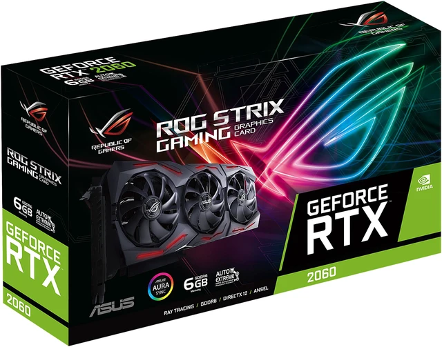ASUS ROG STRIX GeForce RTX 2060 Graphics Card ROG-STRIX-RTX2060-6G-EVO ...