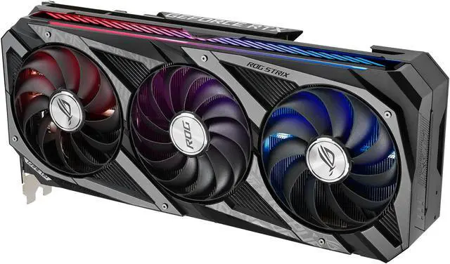 Alt view image 10 of 20 - ASUS ROG Strix NVIDIA GeForce RTX 3080 Ti OC Edition Gaming Graphics Card (PCIe 4.0, 12GB GDDR6X, HDMI 2.1, Axial-tech Fan Design, 2.9-Slot, Super Alloy Power II, ASUS Auto-Extreme Technology)