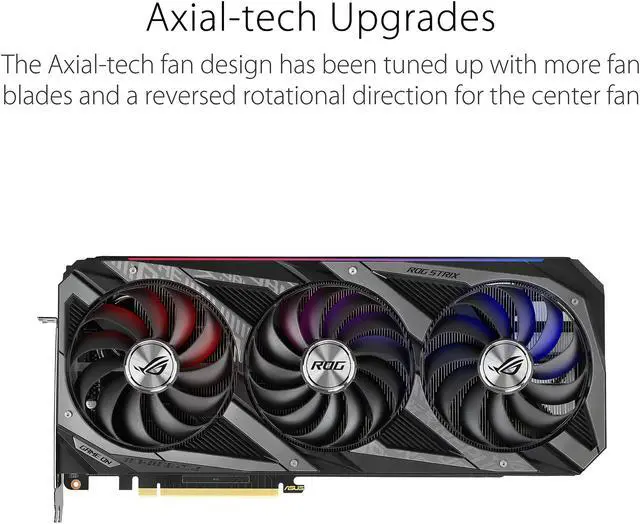 Alt view image 14 of 20 - ASUS ROG Strix NVIDIA GeForce RTX 3080 Ti OC Edition Gaming Graphics Card (PCIe 4.0, 12GB GDDR6X, HDMI 2.1, Axial-tech Fan Design, 2.9-Slot, Super Alloy Power II, ASUS Auto-Extreme Technology)