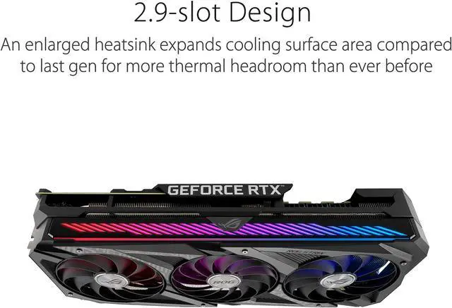Alt view image 15 of 20 - ASUS ROG Strix NVIDIA GeForce RTX 3080 Ti OC Edition Gaming Graphics Card (PCIe 4.0, 12GB GDDR6X, HDMI 2.1, Axial-tech Fan Design, 2.9-Slot, Super Alloy Power II, ASUS Auto-Extreme Technology)