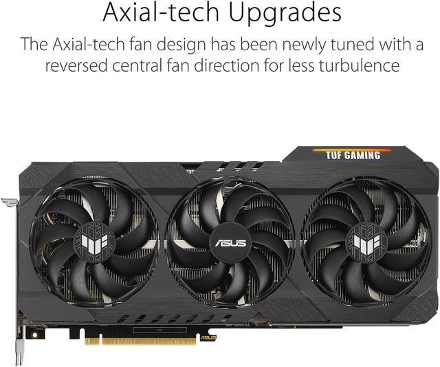 Alt view image 16 of 19 - ASUS TUF Gaming GeForce RTX 3080 Ti OC Edition Graphics Card (PCIe 4.0, 12GB GDDR6X, HDMI 2.1, DisplayPort 1.4a, Dual Ball Fan Bearings, Military-grade Certification, GPU Tweak II), TUF-RTX3080TI-O12G-GAMING