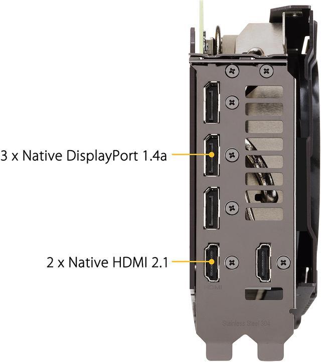Alt view image 8 of 19 - ASUS TUF Gaming GeForce RTX 3080 Ti OC Edition Graphics Card (PCIe 4.0, 12GB GDDR6X, HDMI 2.1, DisplayPort 1.4a, Dual Ball Fan Bearings, Military-grade Certification, GPU Tweak II), TUF-RTX3080TI-O12G-GAMING