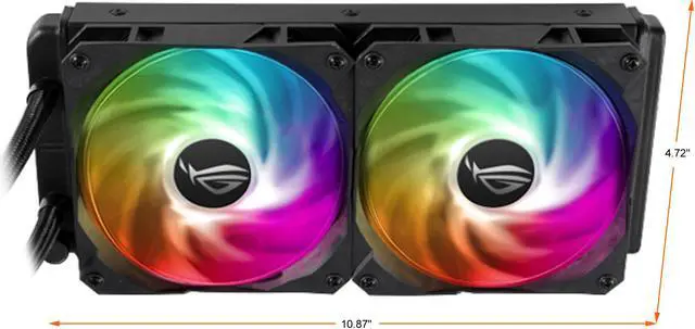 Alt view image 4 of 12 - ASUS ROG Strix Radeon RX 6900 XT 16GB GDDR6 PCI Express 4.0 CrossFireX Support ATX Graphics Card ROG-STRIX-LC-RX6900XT-T16G-GAMING