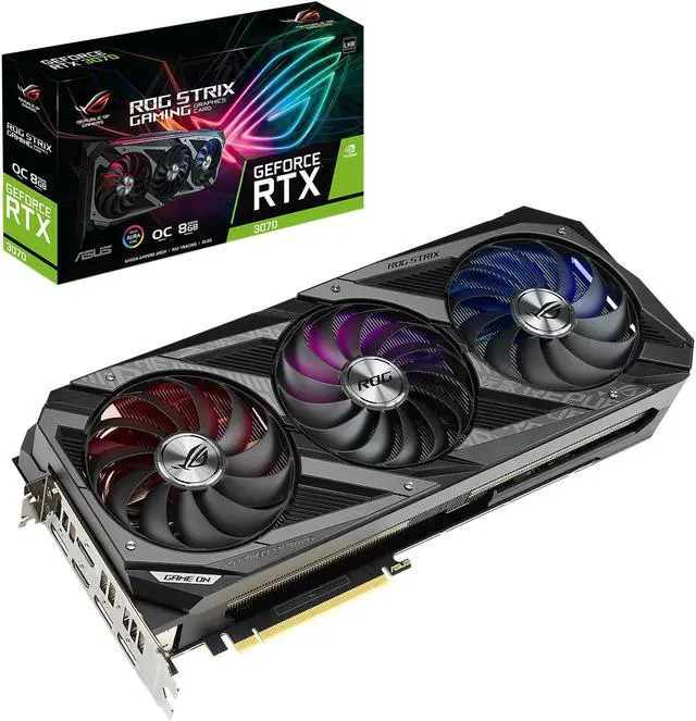 Alt view image 14 of 15 - ASUS ROG Strix GeForce RTX 3070 V2 OC Edition 8GB GDDR6 PCI Express 4.0 Video Card ROG-STRIX-RTX3070-O8G-V2-GAMING (LHR)